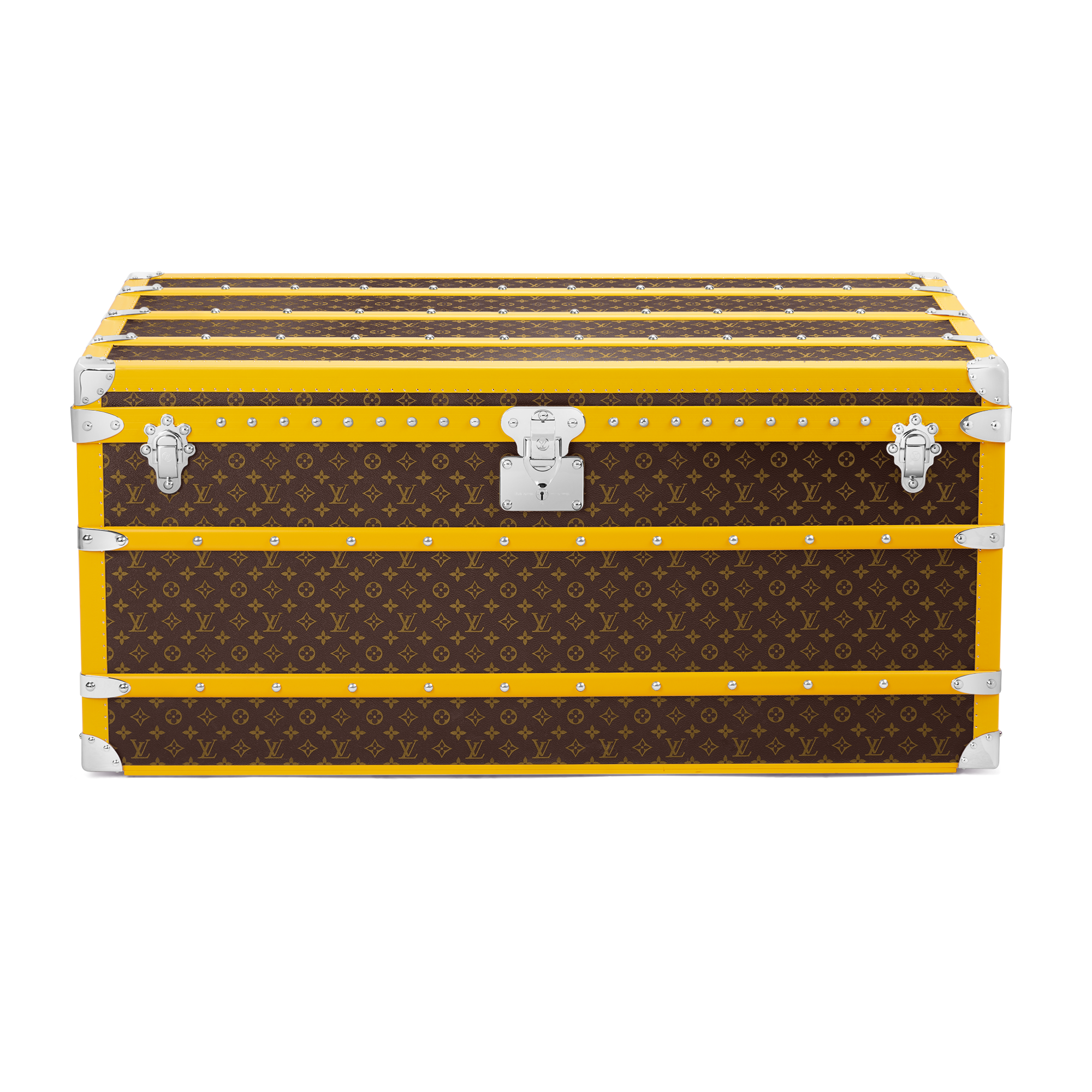 Baú Courrier Lozine 110 Macassar Jaune Monogram Macassar - Baús e